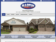 Tablet Screenshot of martinoverheaddoor.com